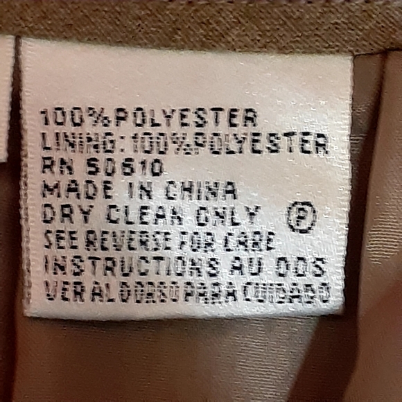 LE SUIT 2 Piece Skirt Suit Women’s Size 14 Brown - Picture 11 of 13